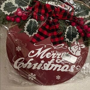 Red Merry Christmas Holiday Decoration